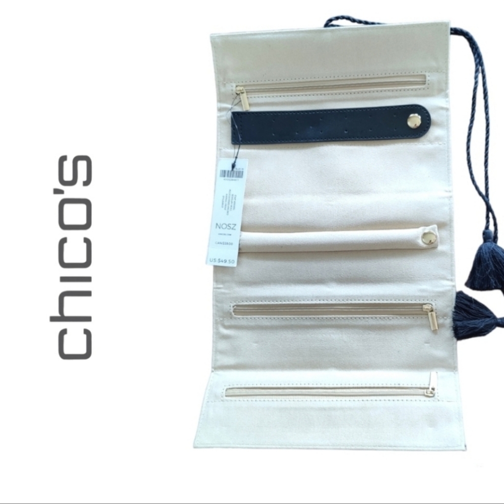 CHICO'S | Animal Print Jewelry Roll